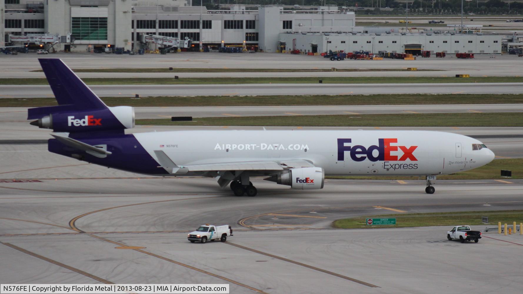 N576FE, 1992 McDonnell Douglas MD-11F C/N 48501, Fed Ex