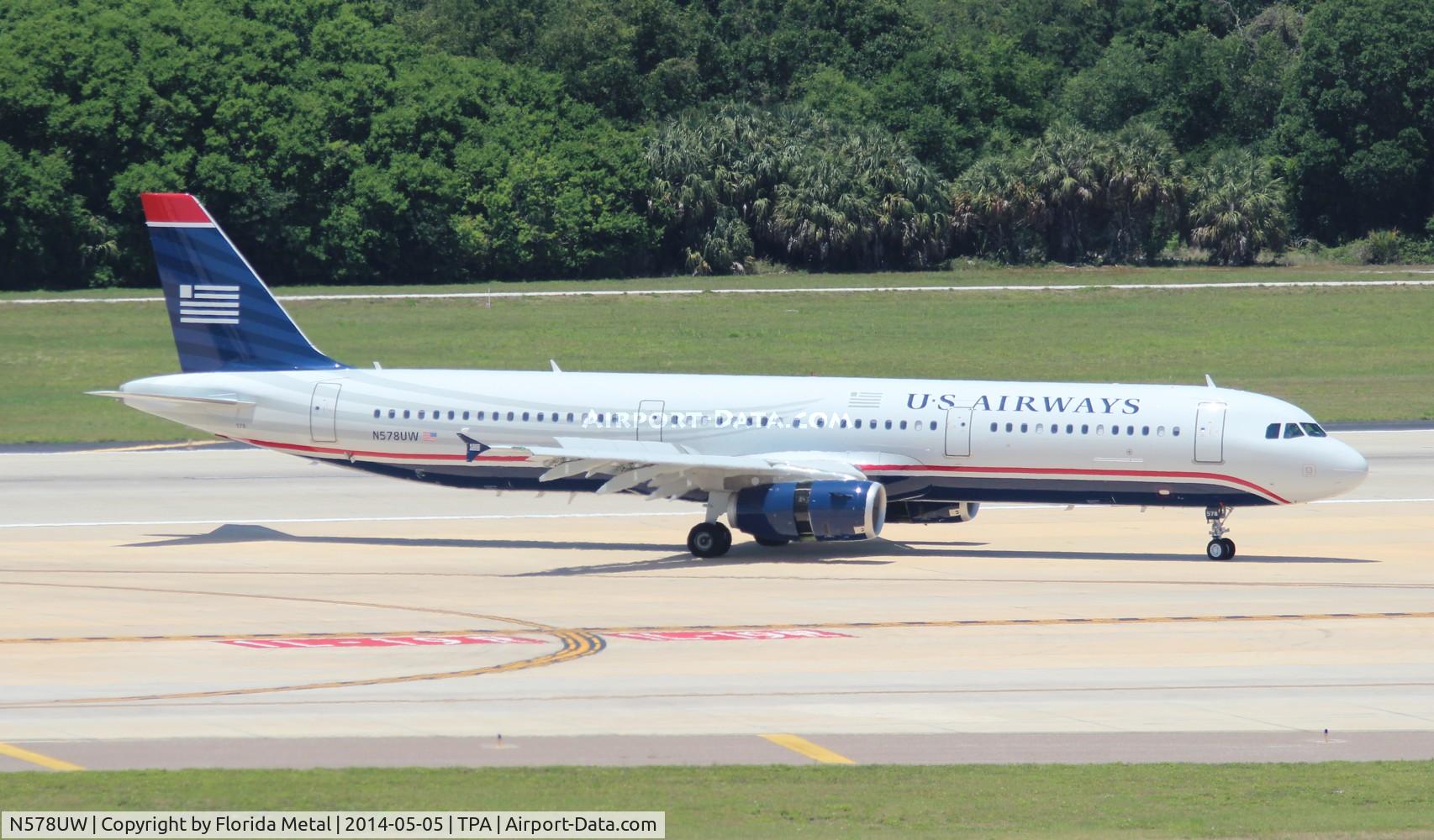 N578UW, 2014 Airbus A321-231 C/N 6035, USAirways
