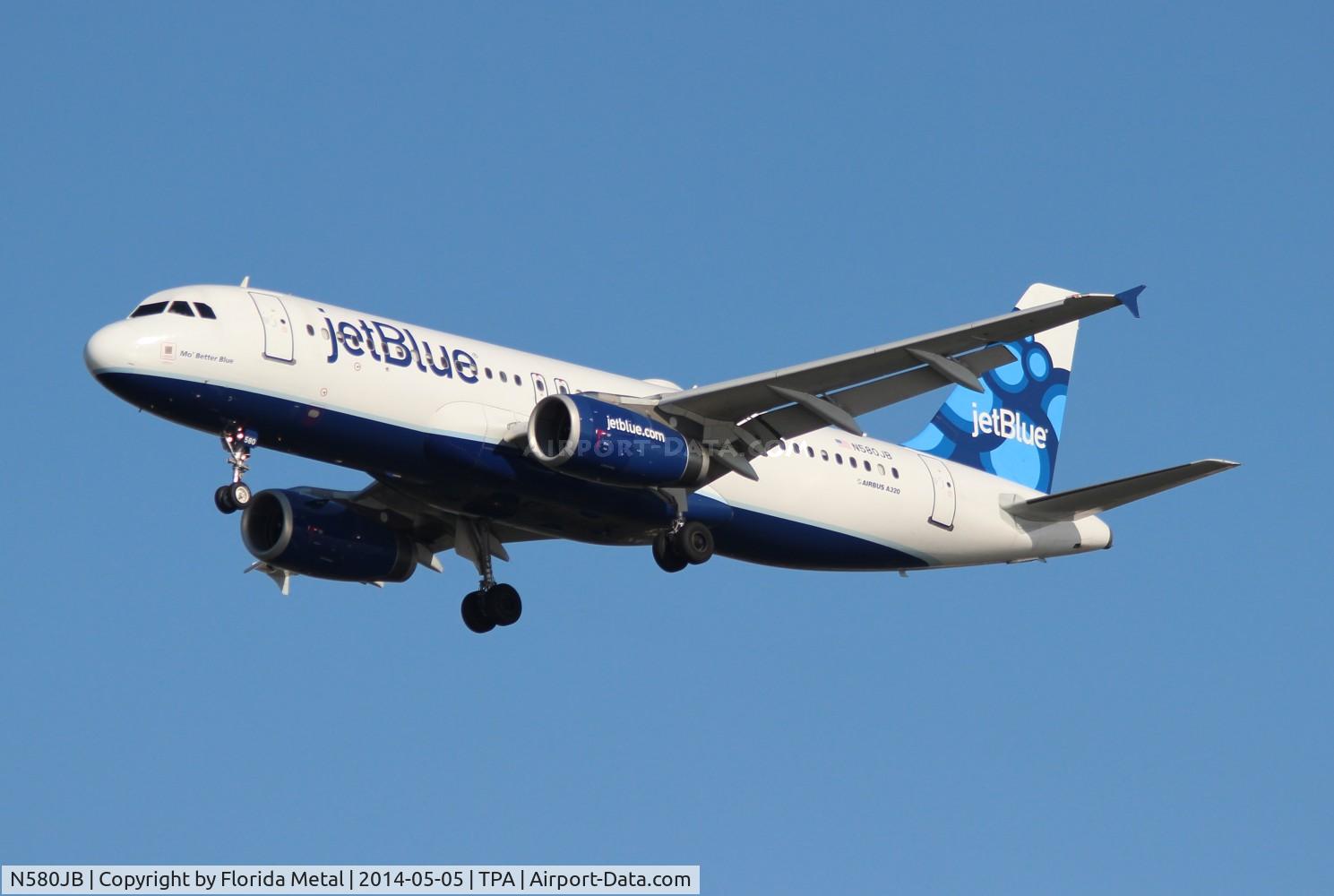 N580JB, 2003 Airbus A320-232 C/N 2136, Jet Blue