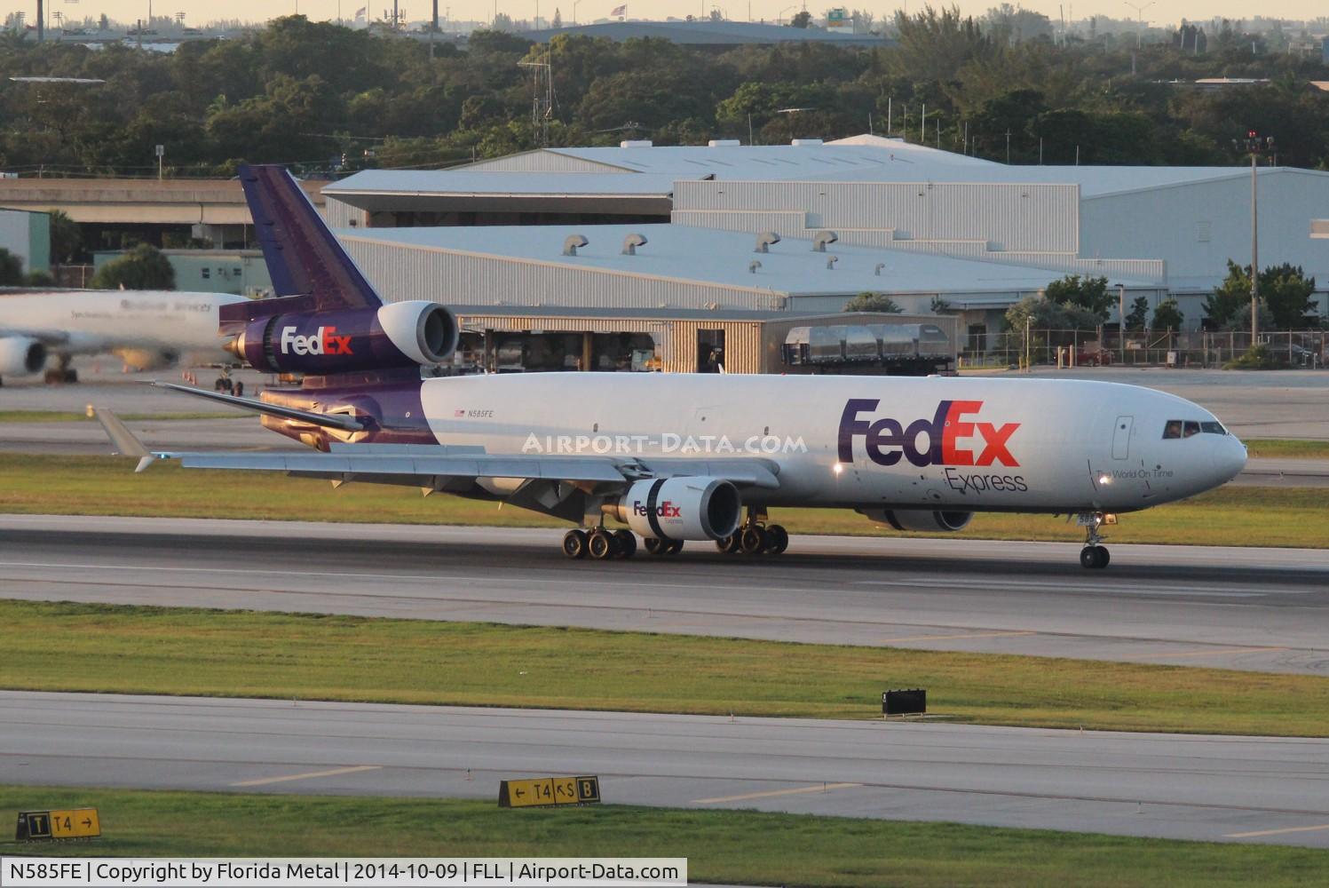 N585FE, 1992 McDonnell Douglas MD-11F C/N 48481, Fed Ex