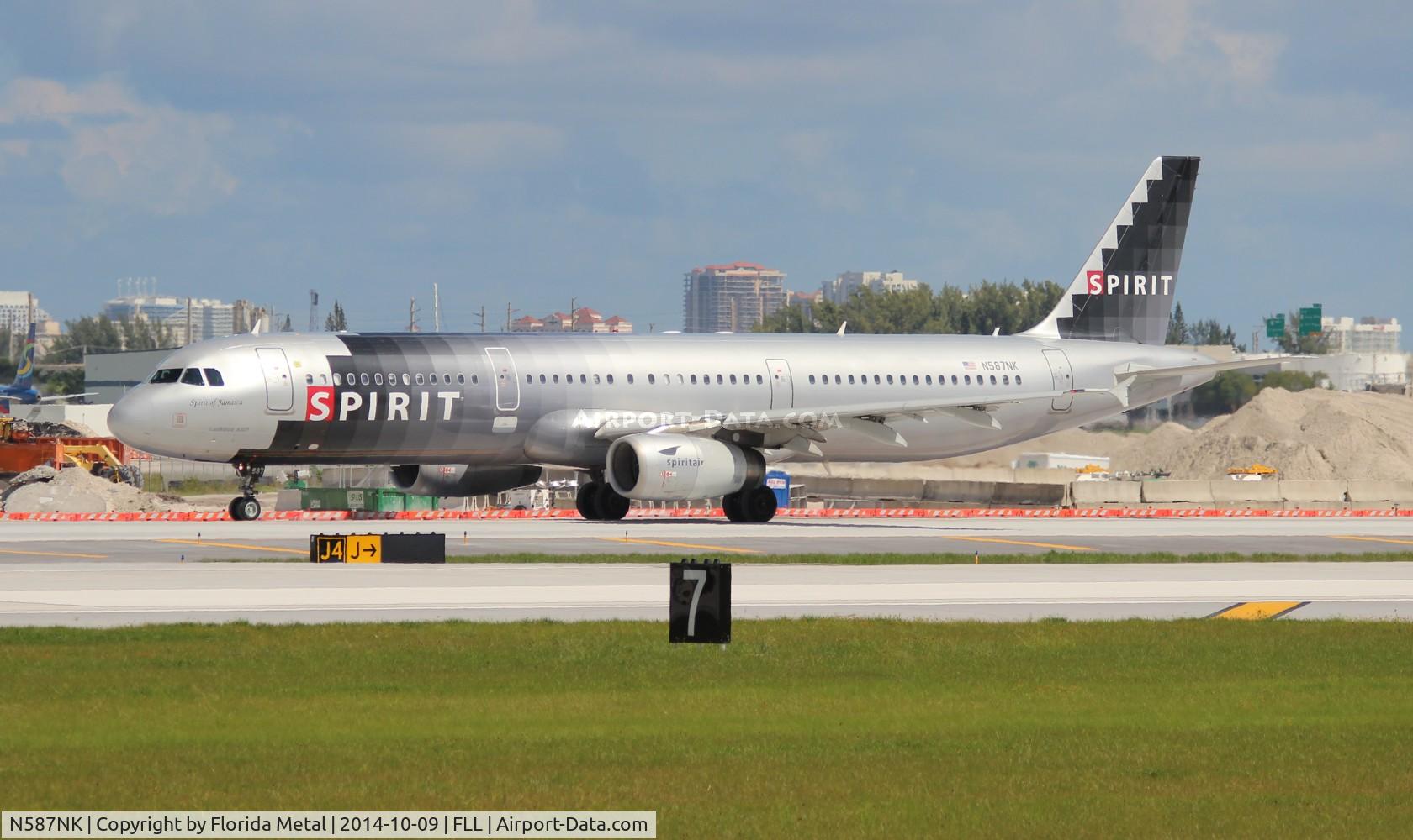 N587NK, 2005 Airbus A321-231 C/N 2476, Spirit