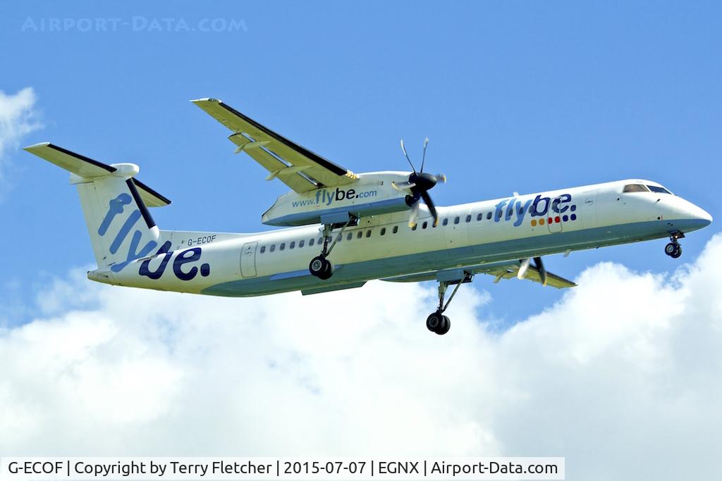 G-ECOF, 2008 De Havilland Canada DHC-8-402Q Dash 8 C/N 4216, 2008 De Havilland Canada DHC-8-402Q, c/n: 4216 of FLYBE at East Midlands