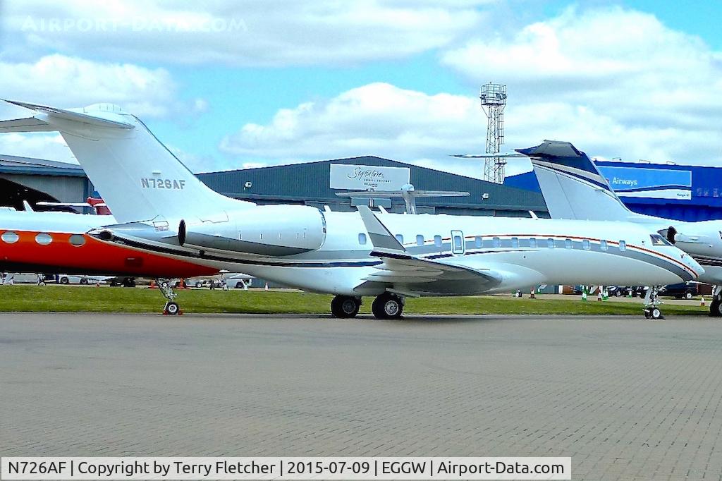 N726AF, 2009 Bombardier BD-700-1A10 Global Express C/N 9352, Bombardier BD-700-1A10, c/n: 9352 at Luton