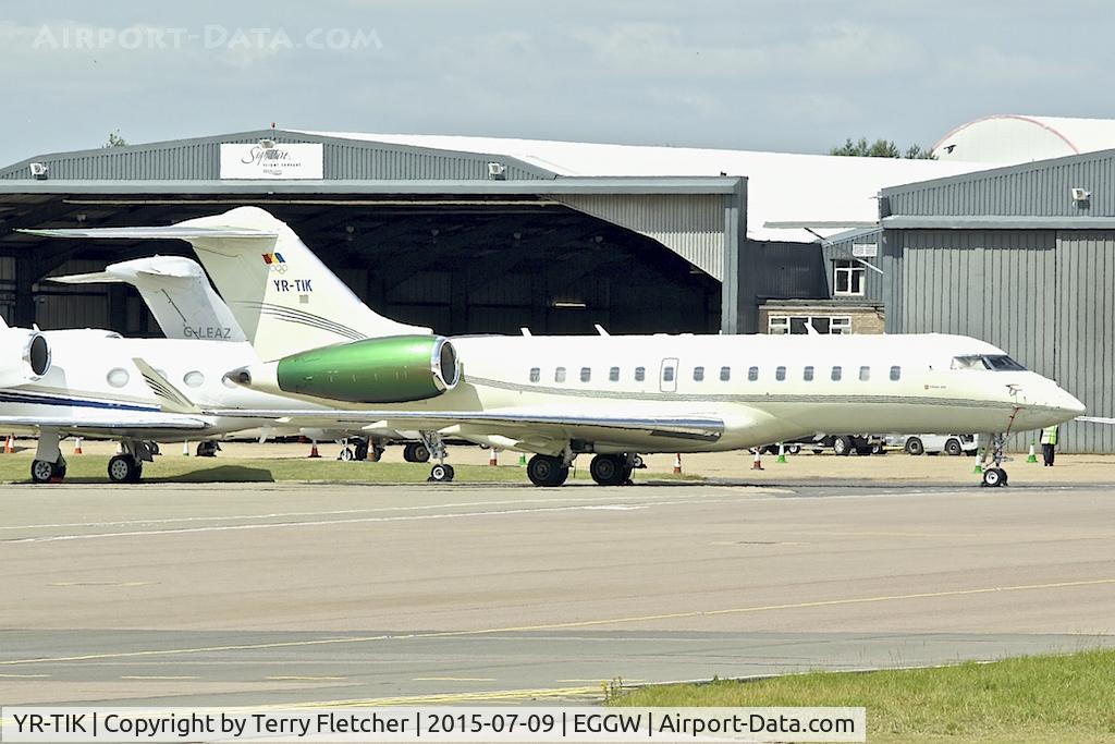 YR-TIK, 2006 Bombardier BD-700-1A10 Global 5000 C/N 9229, 2006 Bombardier BD-700-1A11, c/n: 9229 at Luton