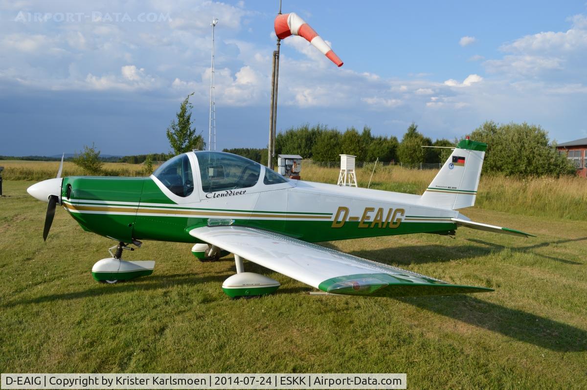 D-EAIG, 1972 Bolkow Bo-209 Monsun C/N 191, Nightstoppers.