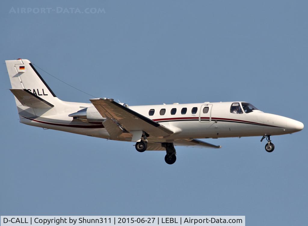 D-CALL, 1998 Cessna 550 Citation Bravo C/N 550-0834, Landing rwy 25R