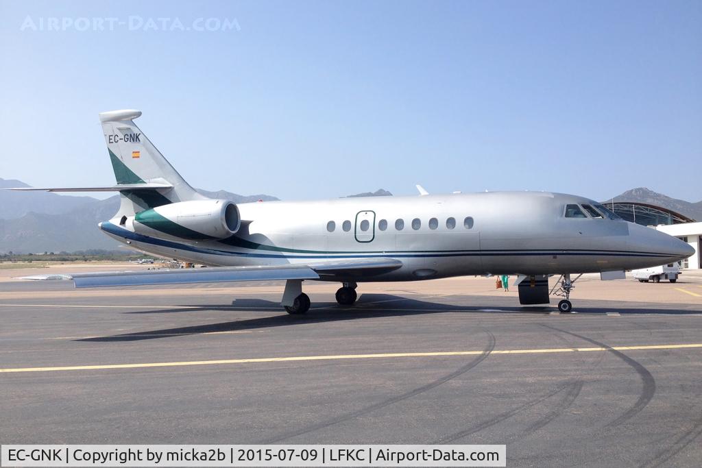 EC-GNK, Dassault Falcon 2000 C/N 037, Parked