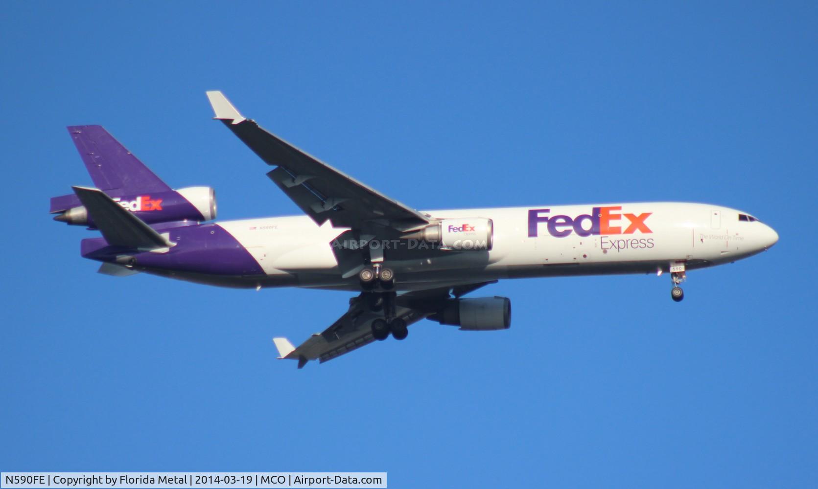 N590FE, 1991 McDonnell Douglas MD-11F C/N 48505, Fed Ex