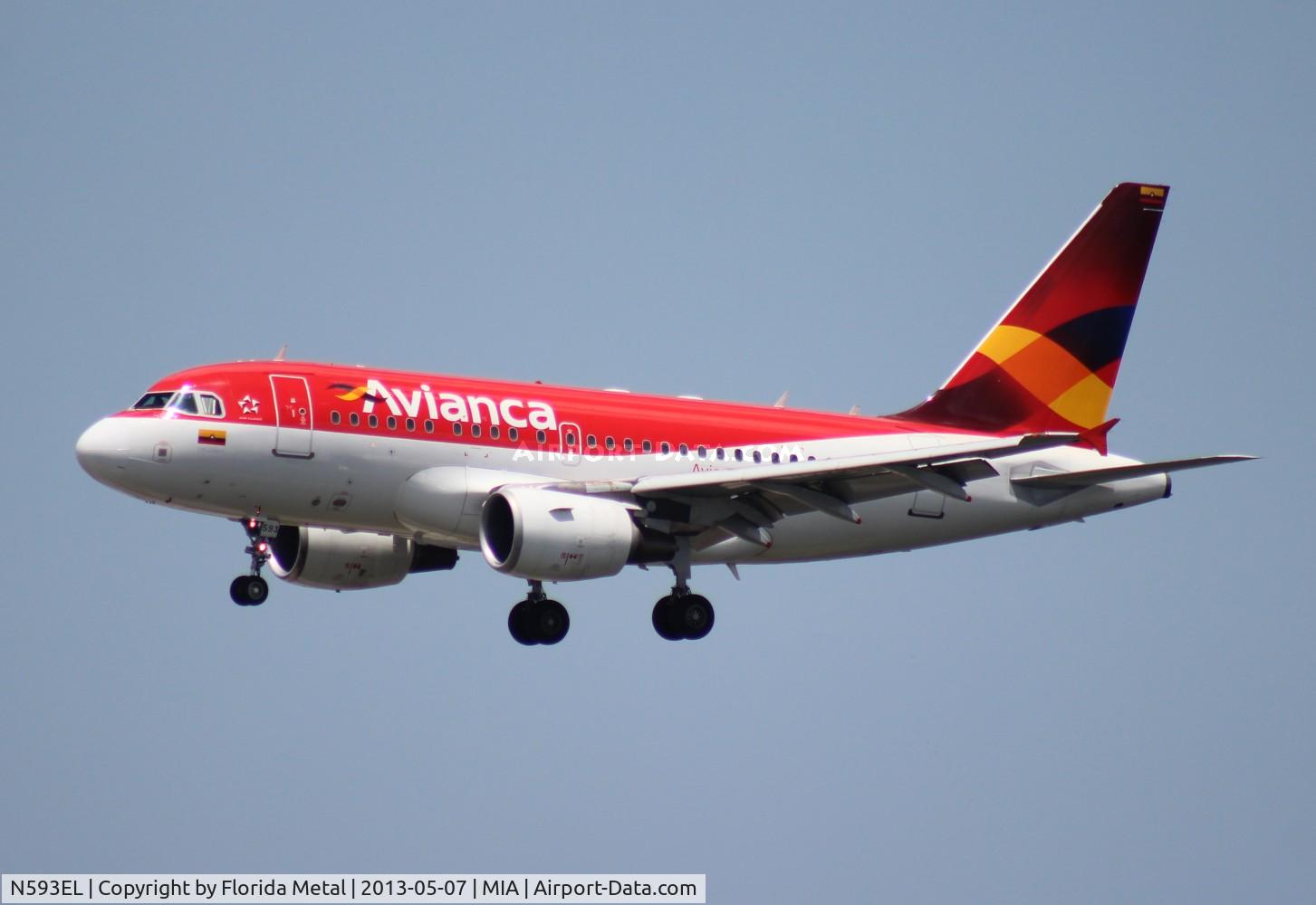 N593EL, 2004 Airbus A318-111 C/N 2367, Avianca