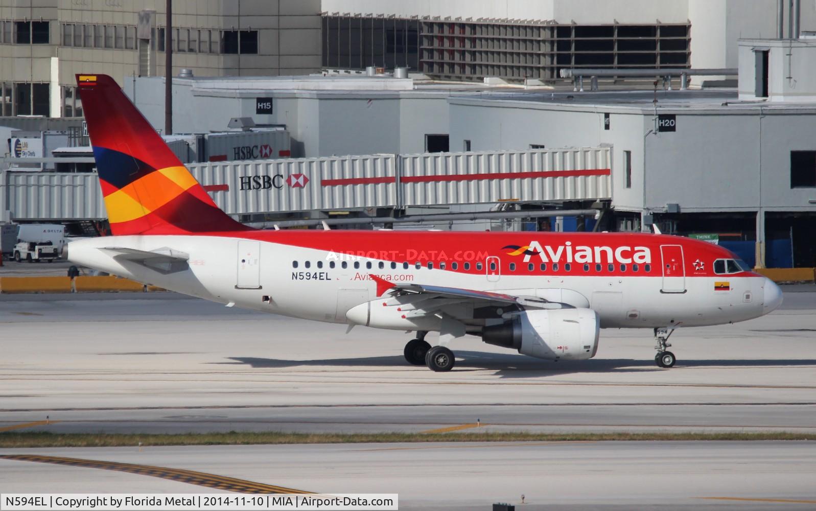 N594EL, 2005 Airbus A318-111 C/N 2377, Avianca