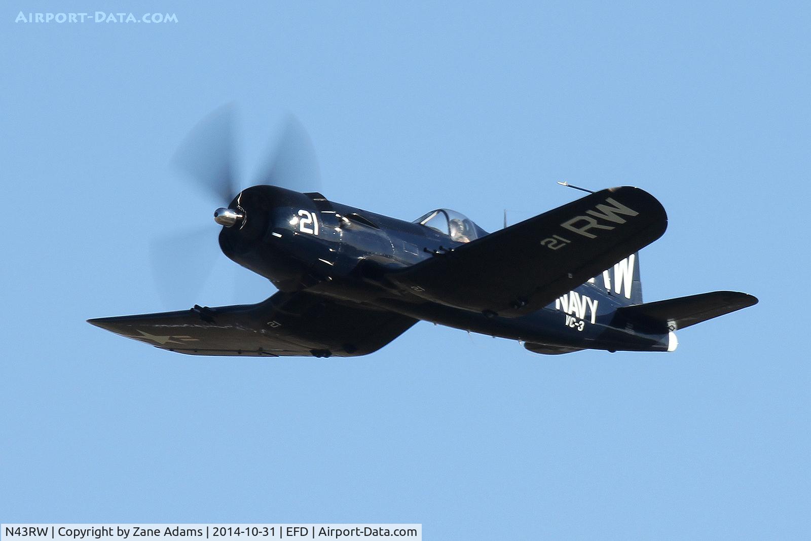 N43RW, Vought F4U-5 Corsair C/N Not found (Bu121881), At the 2014 Wings Over Houston Airshow