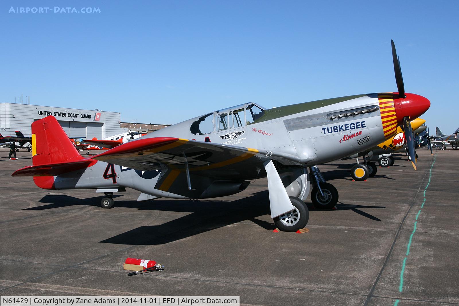 N61429, 1942 North American P-51C Mustang C/N 103-26199, At the 2014 Wings Over Houston Airshow