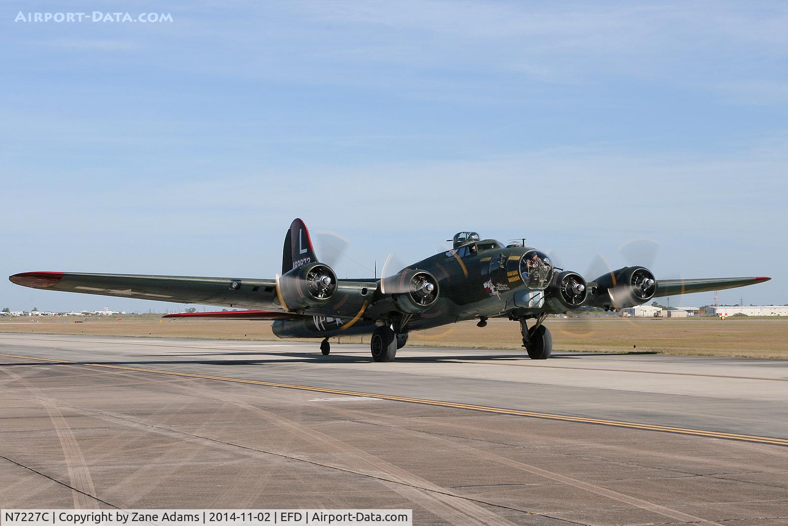 N7227C, 1944 Boeing B-17G Fortress C/N 32513, At the 2014 Wings Over Houston Airshow