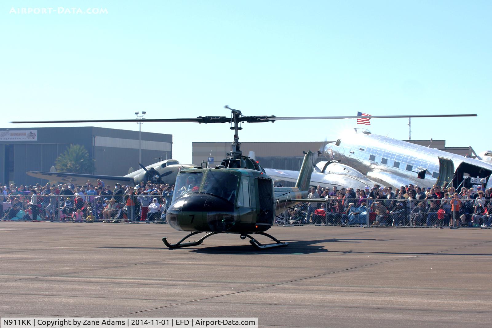 N911KK, 1966 Bell UH-1E Iroquois C/N 153762/6128, At the 2014 Wings Over Houston Airshow
