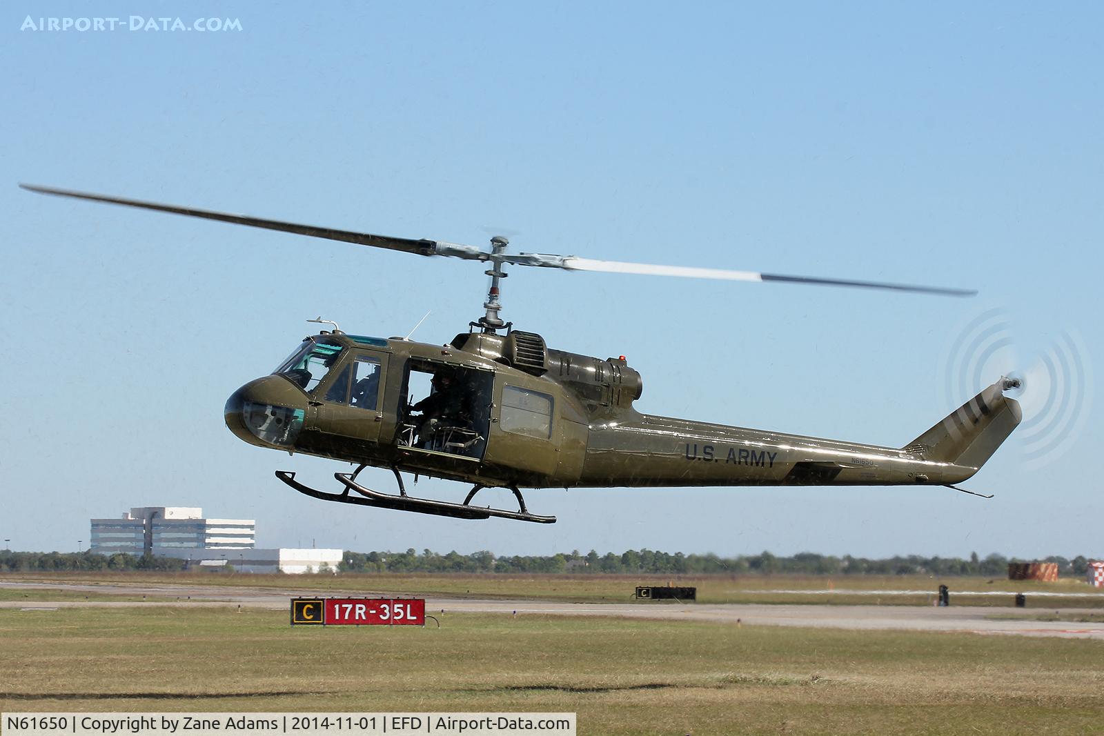 N61650, 1997 Bell HH-1K Iroquois C/N 6308, At the 2014 Wings Over Houston Airshow