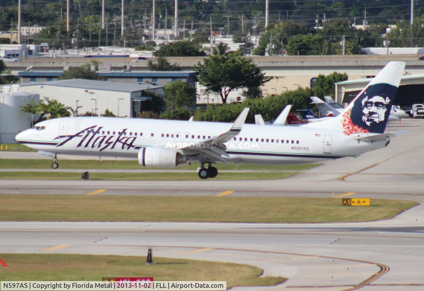 N597AS, 2008 Boeing 737-890 C/N 35689, Alaska
