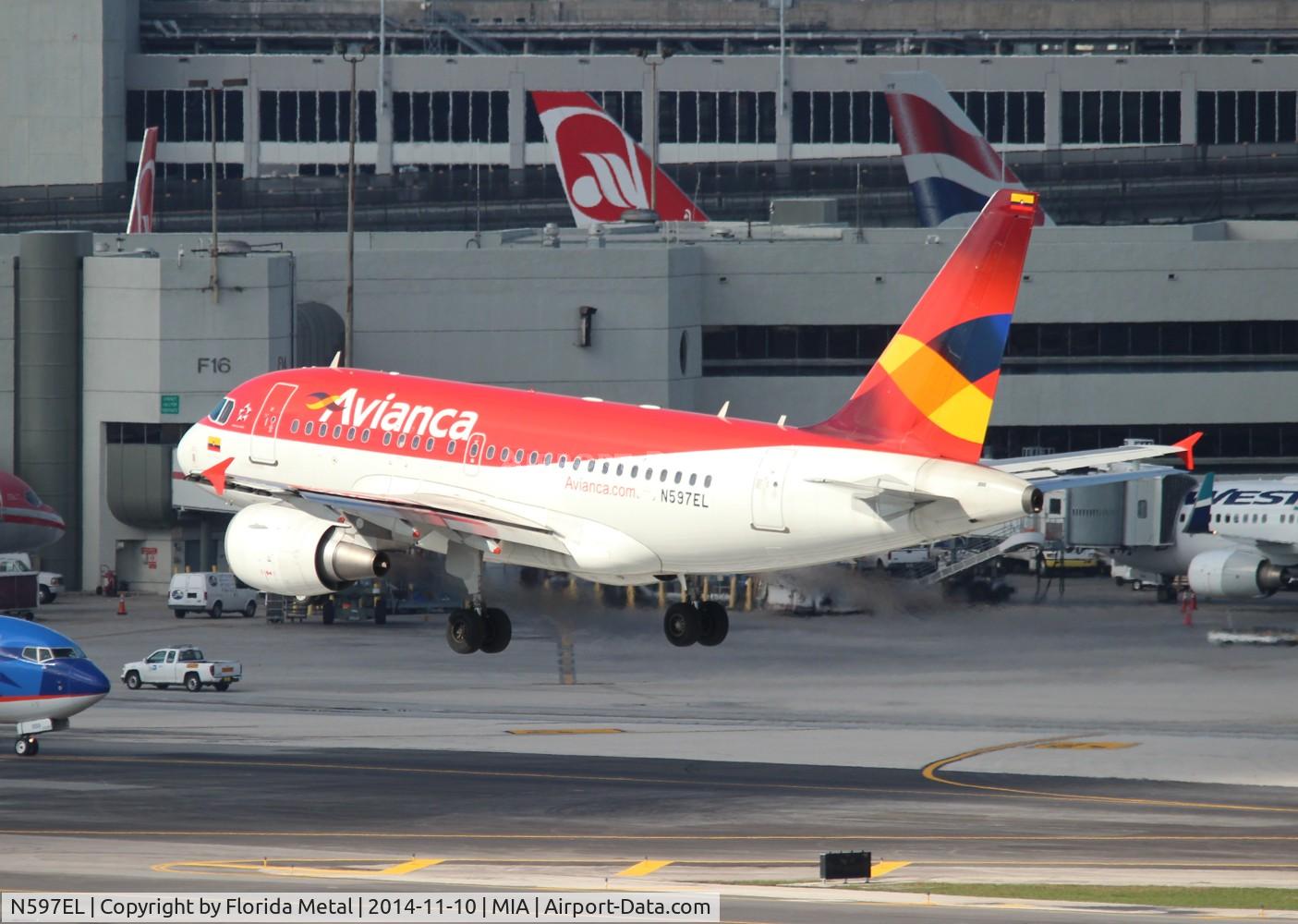 N597EL, 2005 Airbus A318-111 C/N 2544, Avianca