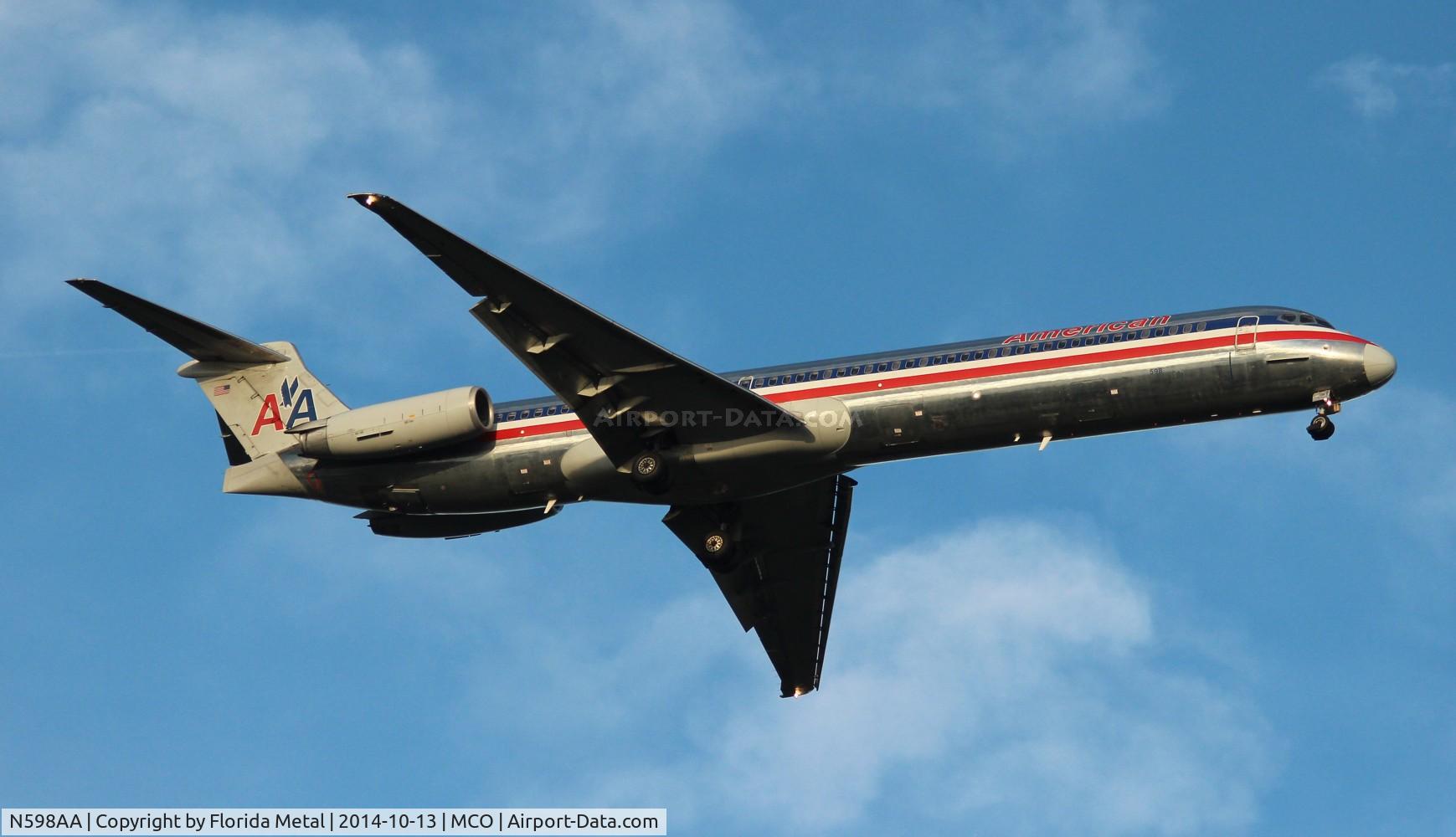 N598AA, 1992 McDonnell Douglas MD-83 (DC-9-83) C/N 53288, American