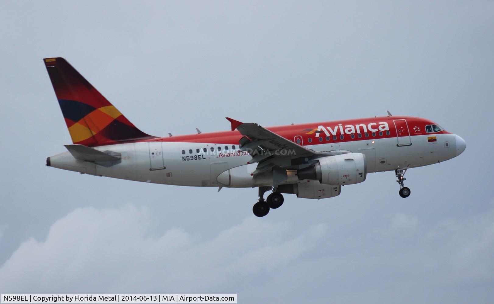 N598EL, 2005 Airbus A318-111 C/N 2552, Avianca