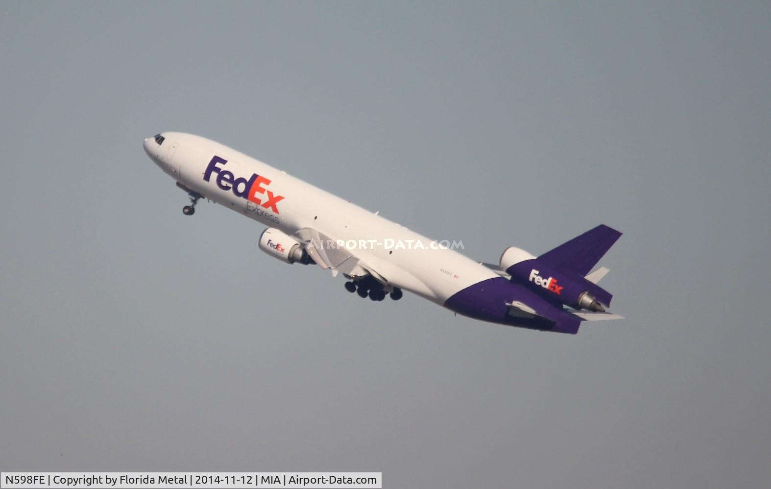 N598FE, 1993 McDonnell Douglas MD-11F C/N 48597, Fed Ex