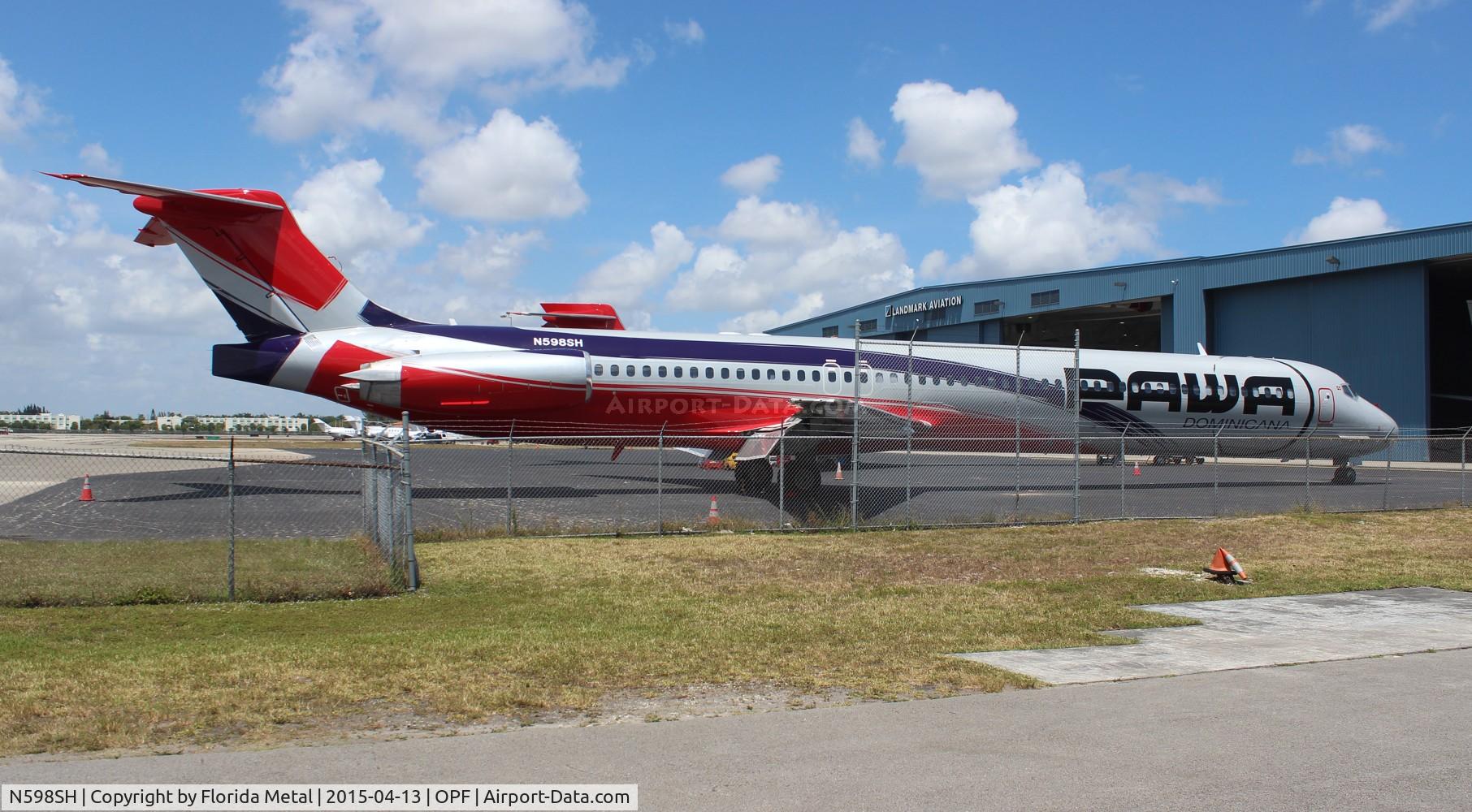 N598SH, 1987 McDonnell Douglas MD-83 (DC-9-83) C/N 49568, PAWA Dominicana