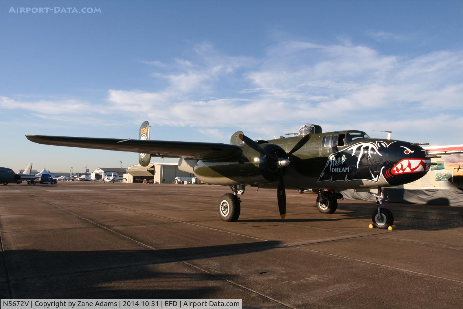 N5672V, 1945 North American B-25J Mitchell Mitchell C/N 108-47686, At the 2014 Wings Over Houston Airshow
