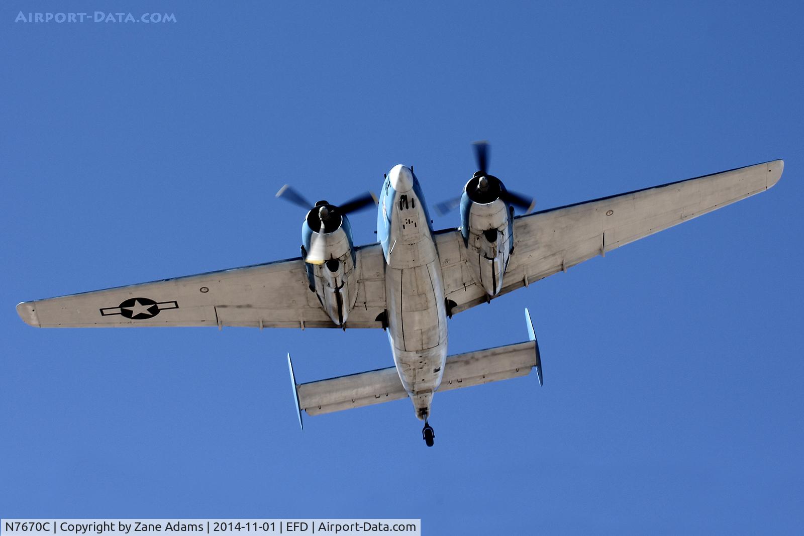 N7670C, 1945 Lockheed PV-2 Harpoon C/N 15-1438, At the 2014 Wings Over Houston Airshow