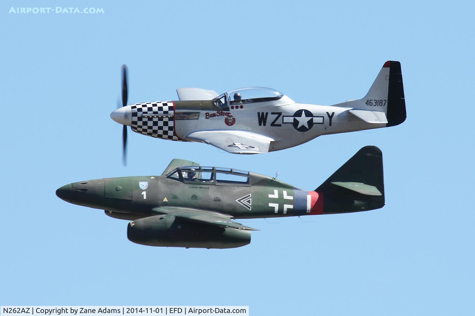 N262AZ, 2002 Messerschmitt Me-262B-1C Schwalbe Replica C/N 501241, At the 2014 Wings Over Houston Airshow