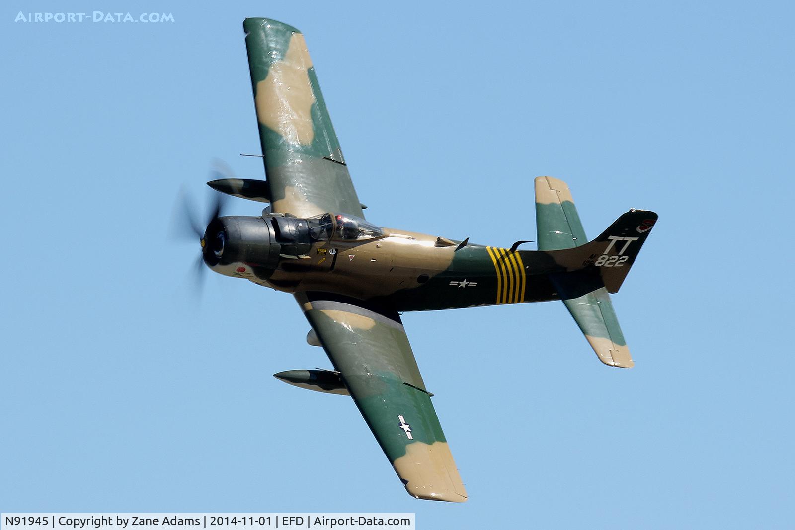 N91945, 1952 Douglas AD4-DW C/N 126882-SF85, At the 2014 Wings Over Houston Airshow