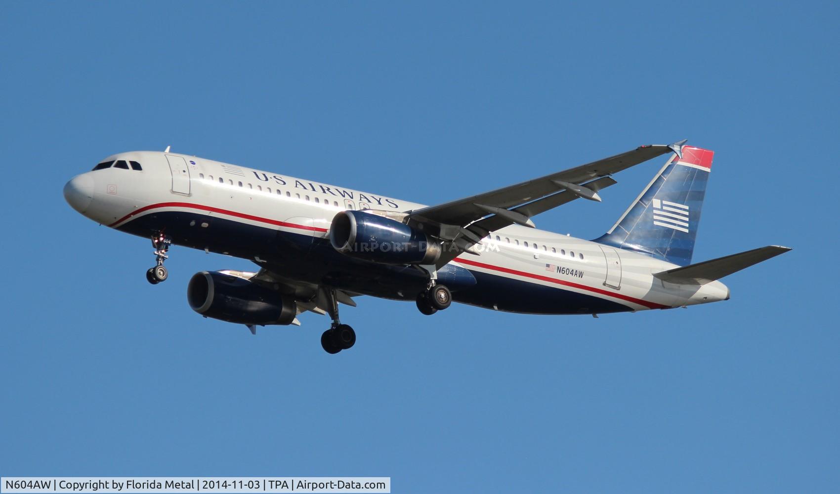 N604AW, 2000 Airbus A320-232 C/N 1196, USAirways
