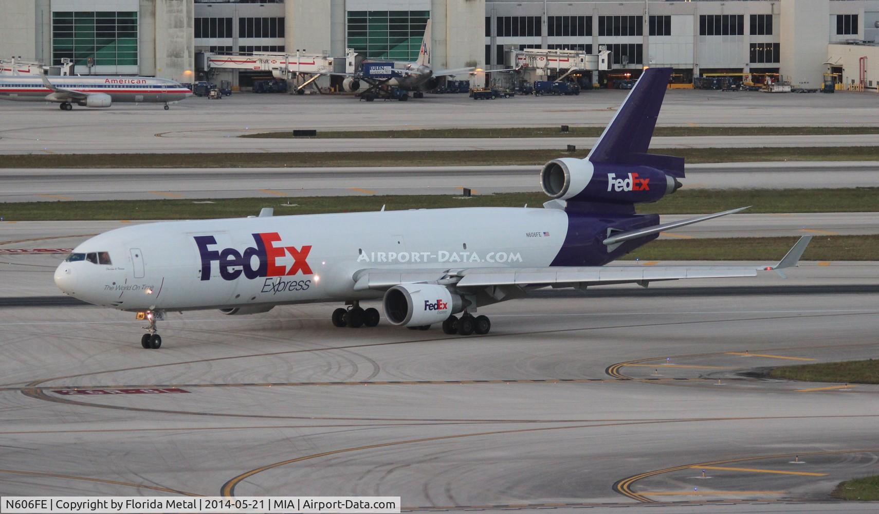 N606FE, 1993 McDonnell Douglas MD-11F C/N 48602, Fed Ex