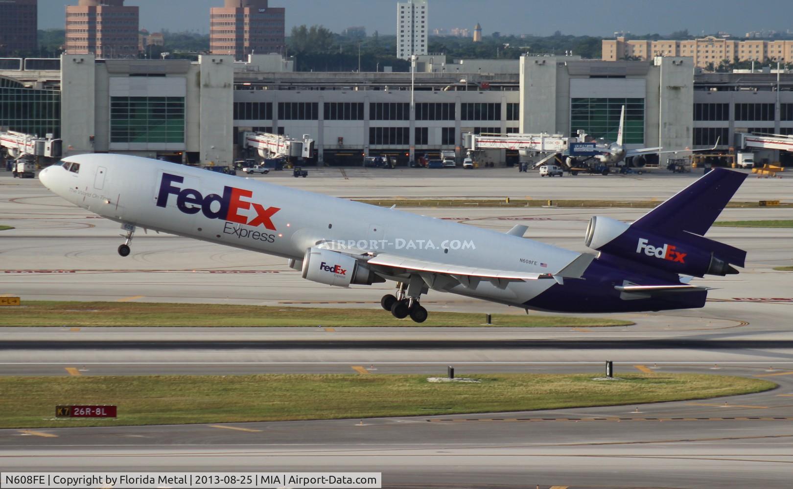 N608FE, 1992 McDonnell Douglas MD-11F C/N 48548, Fed Ex MD-11F