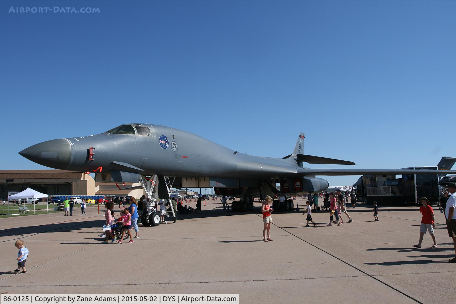86-0125, 1986 Rockwell B-1B Lancer C/N 85, At the 2015 Big Country Airshow - Dyess AFB, TX