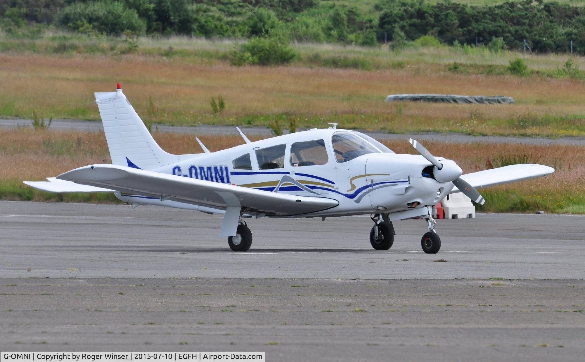 G-OMNI, 1973 Piper PA-28R-200-2 Cherokee Arrow II C/N 28R-7335130, Visiting Cherokee Arrow II.