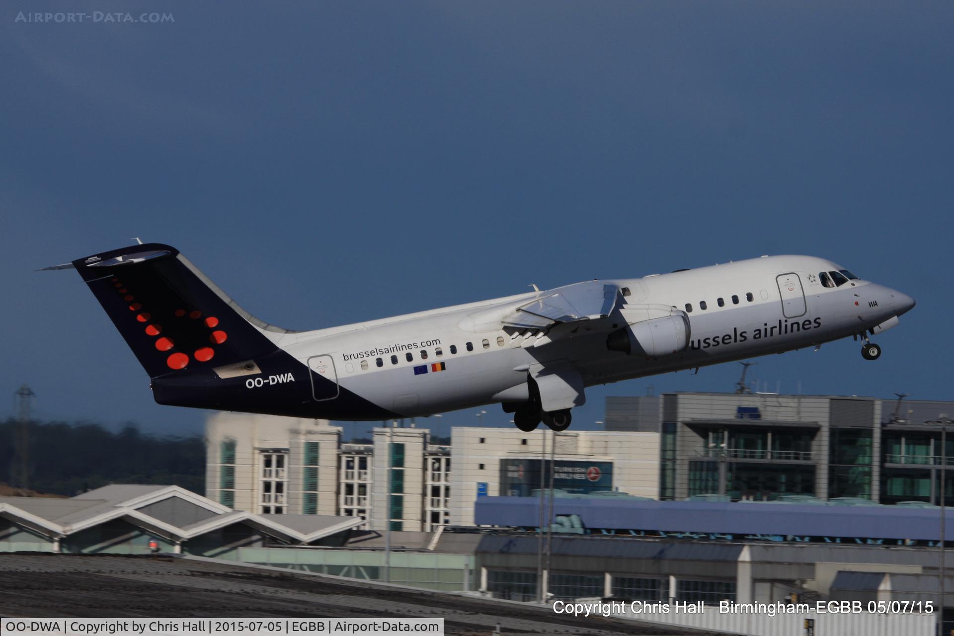 OO-DWA, 1997 British Aerospace Avro 146-RJ100 C/N E3308, Brussels Airways