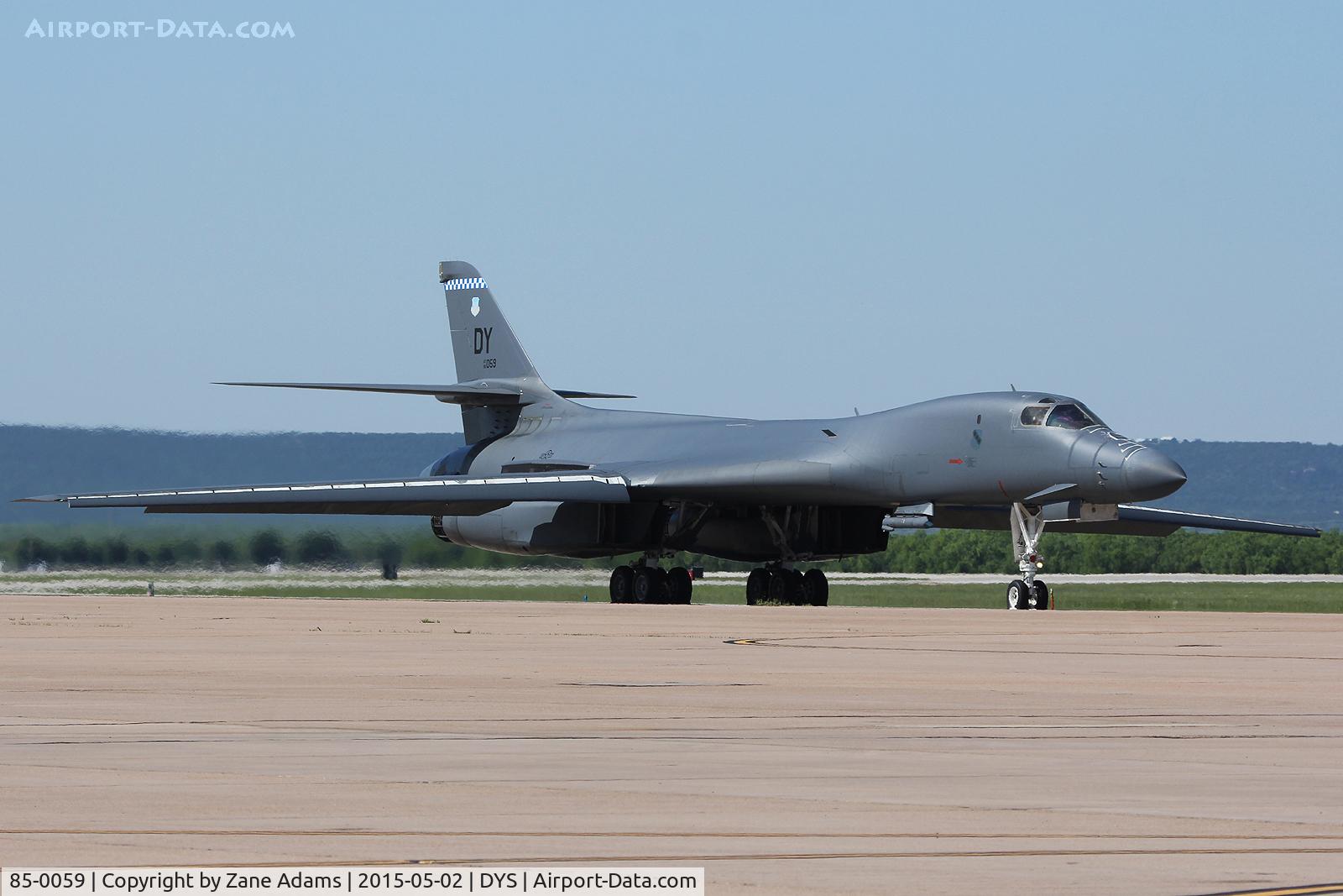 85-0059, 1985 Rockwell B-1B Lancer C/N 19, At the 2015 Big Country Airshow, Dyess AFB, TX