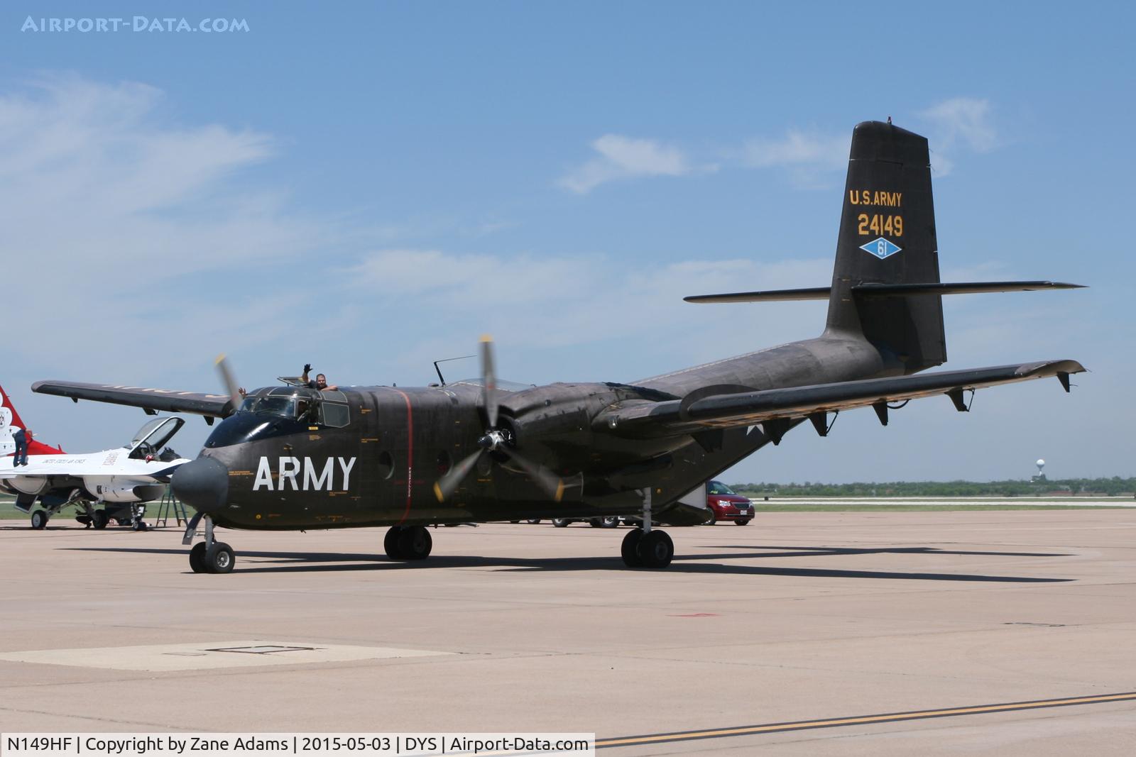 N149HF, 1962 De Havilland Canada DHC-4A Caribou C/N 85, At the 2015 Big Country Airshow, Dyess AFB, TX