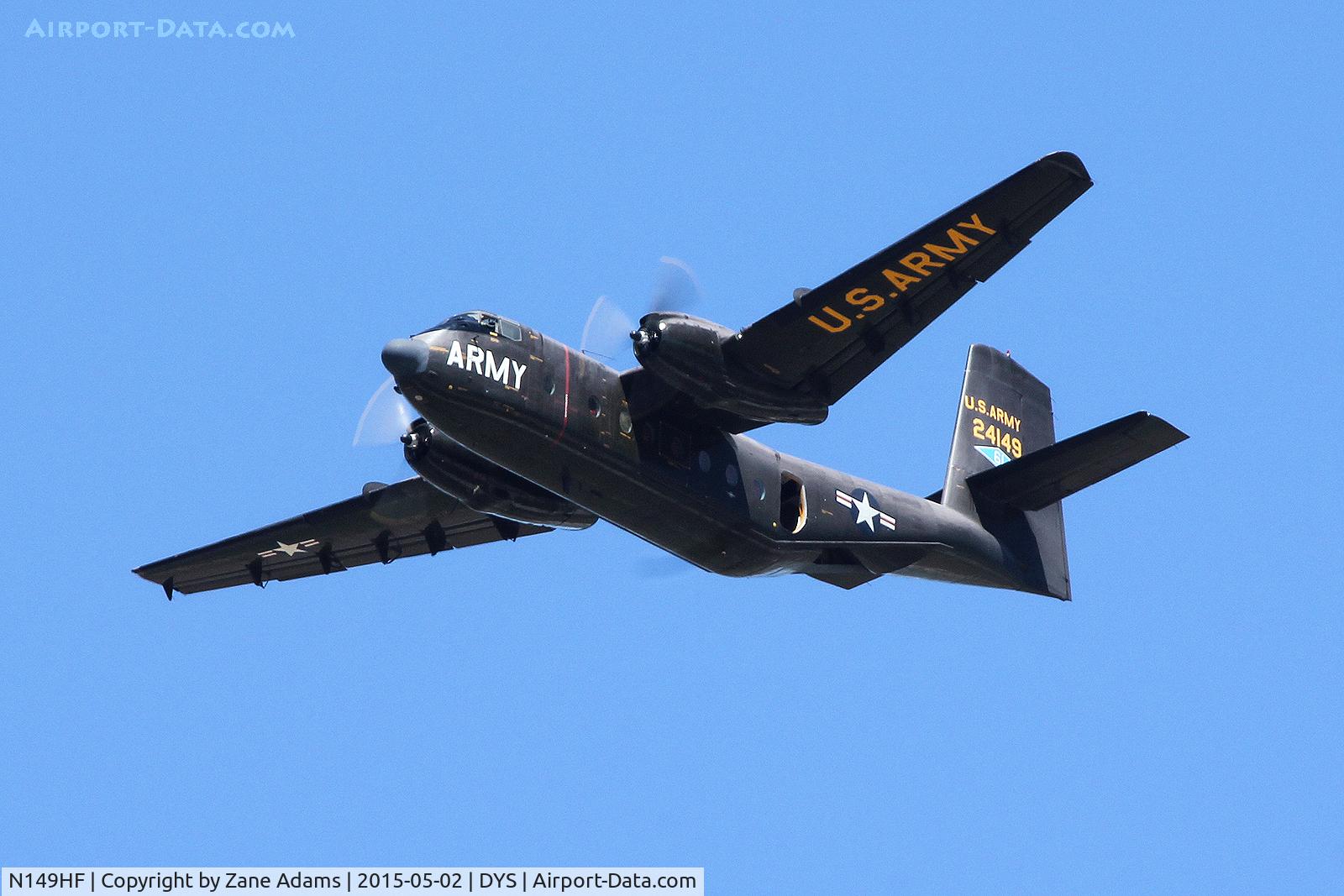 N149HF, 1962 De Havilland Canada DHC-4A Caribou C/N 85, At the 2015 Big Country Airshow, Dyess AFB, TX