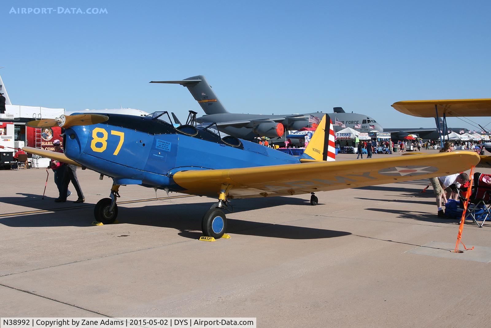 N38992, 1944 Fairchild PT-19 C/N 9014AE, At the 2015 Big Country Airshow, Dyess AFB, TX