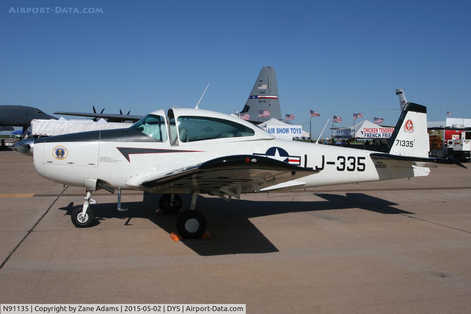 N91135, 1946 North American Navion (NA-145) C/N NAV-4-29, At the 2015 Big Country Airshow, Dyess AFB, TX