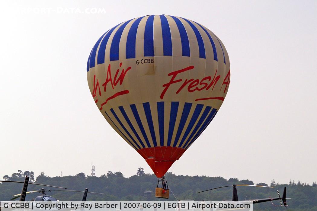 G-CCBB, 2001 Cameron Balloons N-90 C/N 10085, Cameron N-90 HAFB [10085] Booker~G 09/06/2007