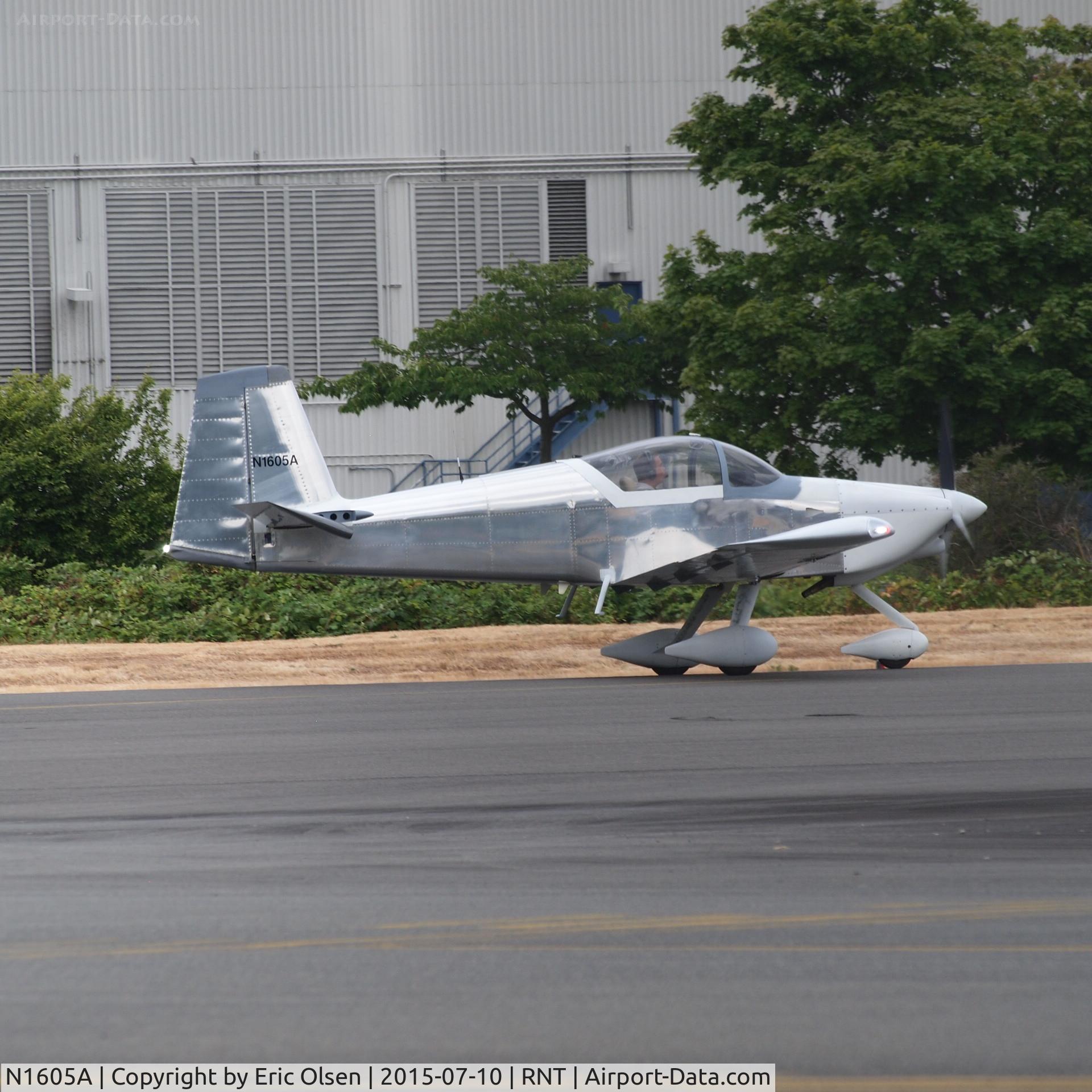 N1605A, 2015 Vans RV-9A C/N 92153, A recently built (2015) Vans RV-9A getting ready to takeoff.