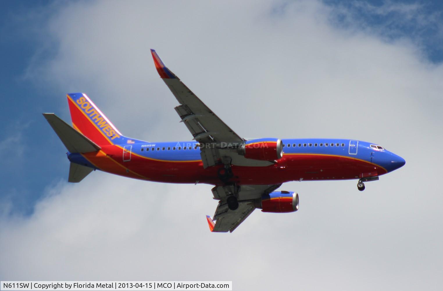 N611SW, 1995 Boeing 737-3H4 C/N 27697, Southwest