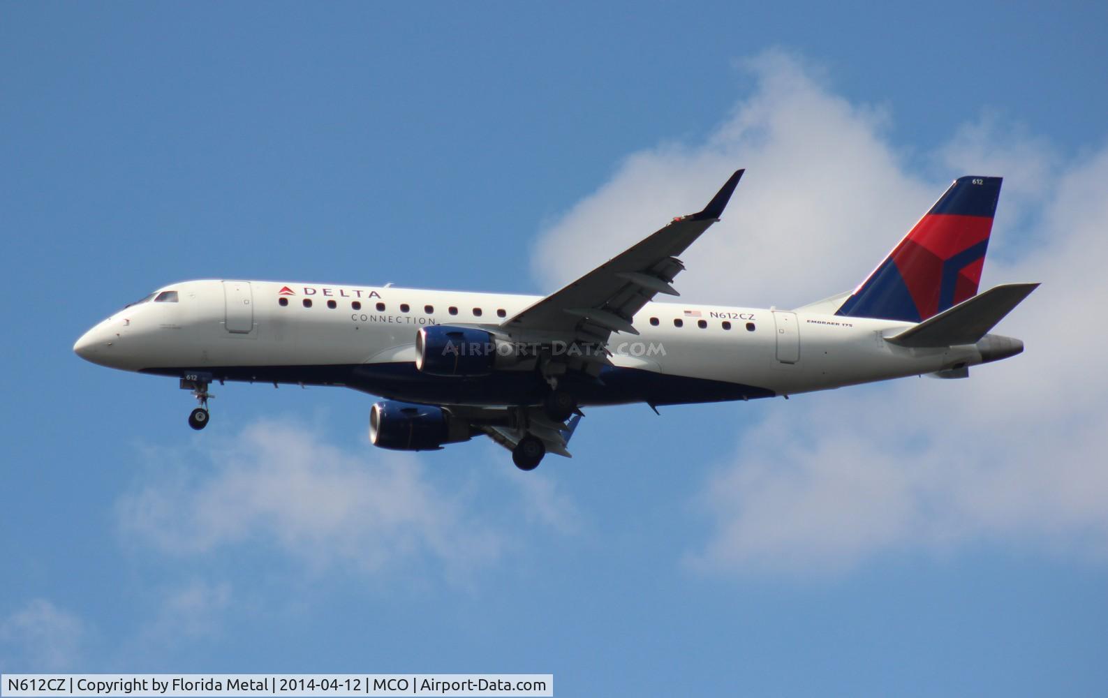 N612CZ, 2007 Embraer 175LR (ERJ-170-200LR) C/N 17000201, Delta Connection