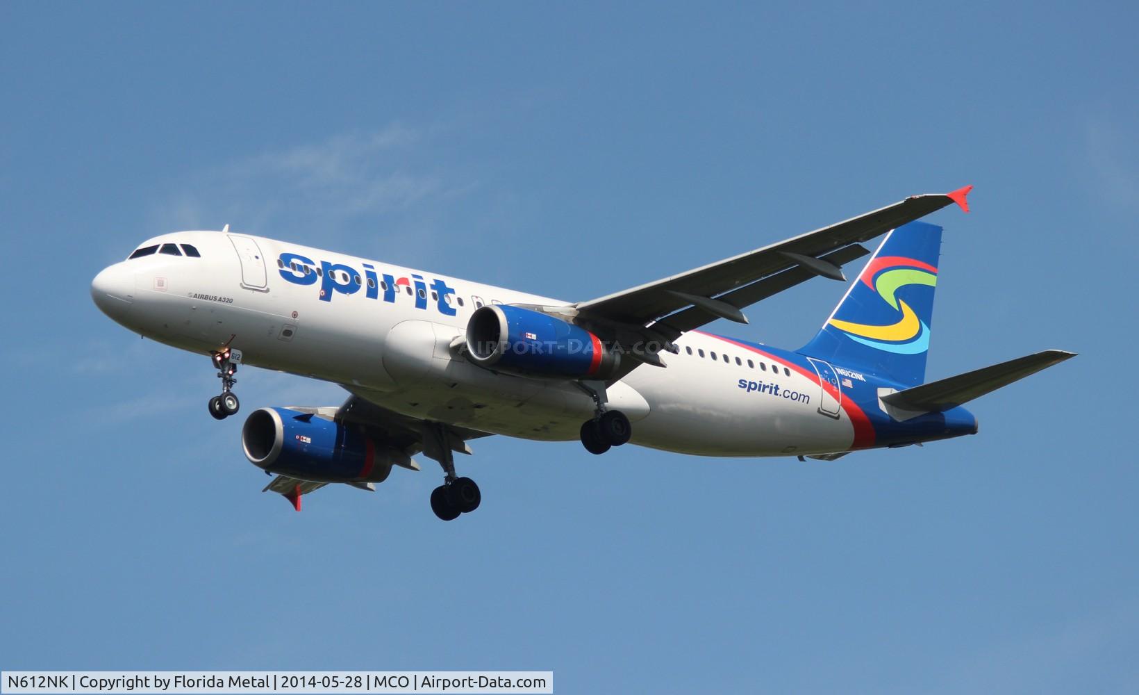 N612NK, 2012 Airbus A320-232 C/N 5029, Spirit A320