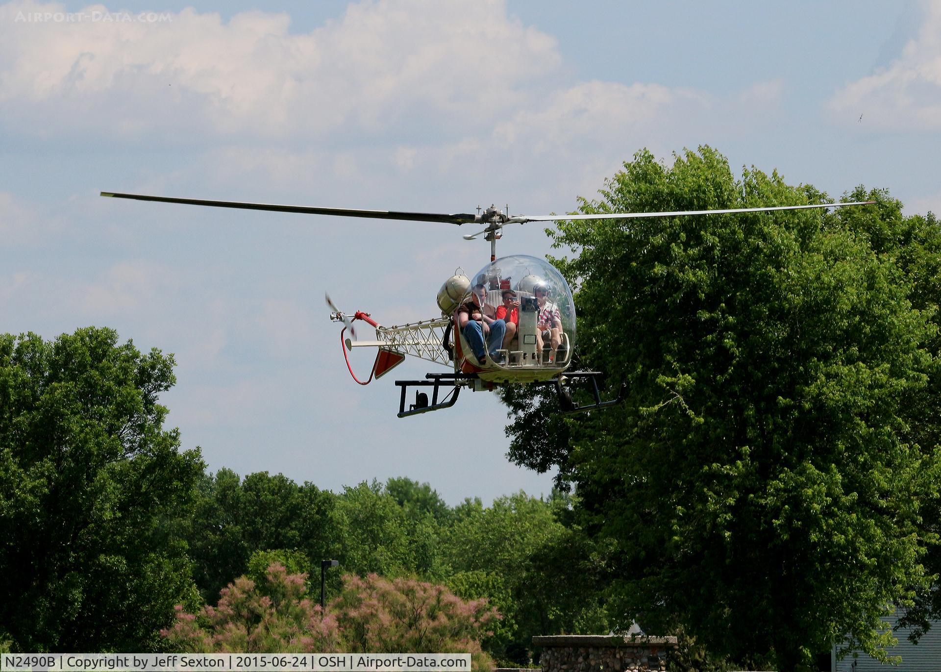 N2490B, 1956 Bell 47G-2 C/N 1516, At Oshkosh WI