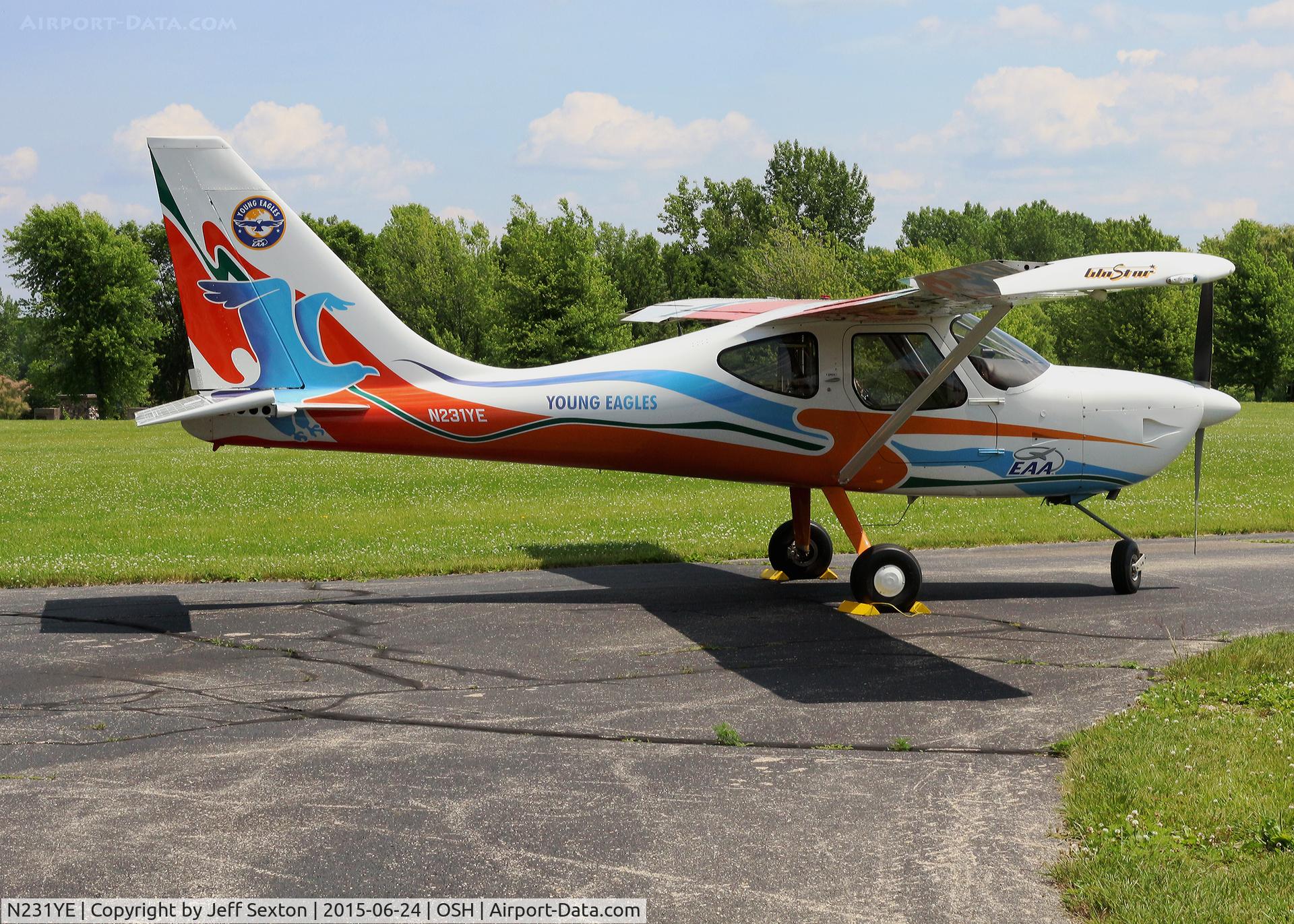 N231YE, 1996 Stoddard-Hamilton Glastar III C/N 5192, At EAA Oshkosh WI