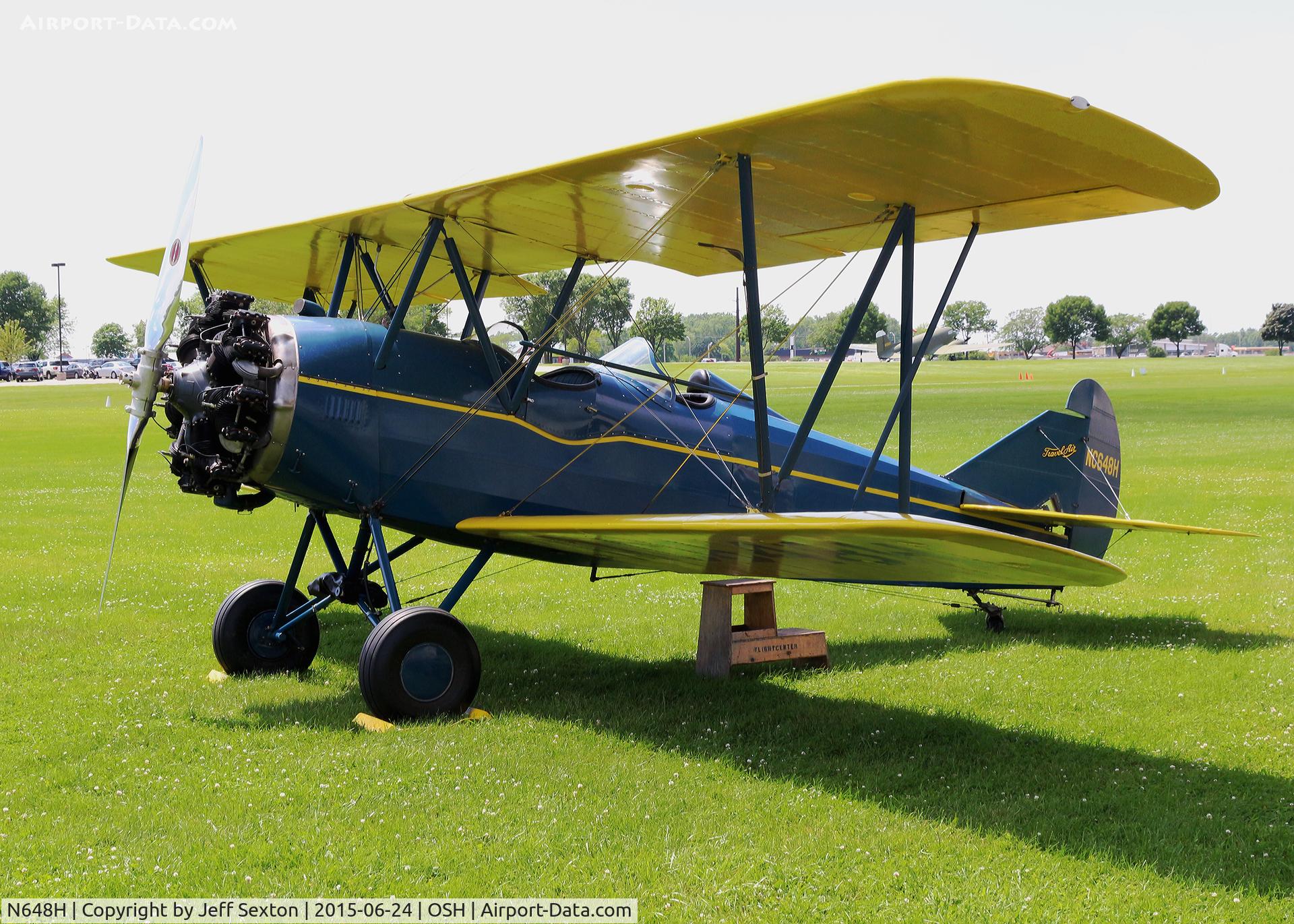 N648H, 1929 Curtiss-Wright Travel Air E-4000 C/N 1224, At  EAA Oshkosh WI
