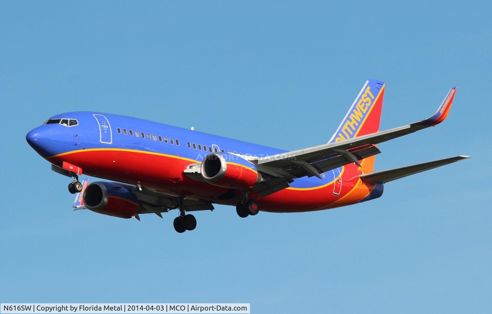 N616SW, 1995 Boeing 737-3H4 C/N 27699, Southwest