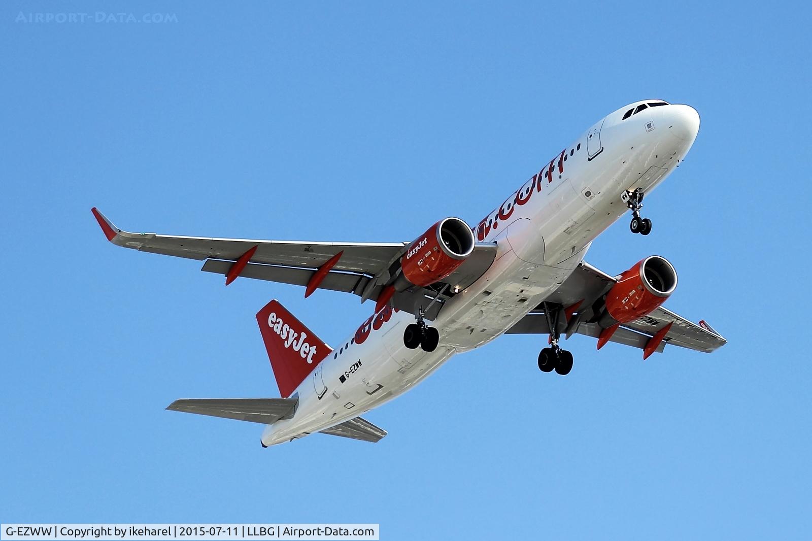 G-EZWW, 2014 Airbus A320-214 C/N 6188, Fly in from paris, landing runway 30.